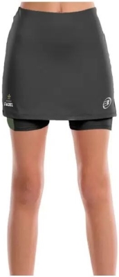 (EU) Юбка для девочек Bullpadel Portoa G с внутренней сеткой, с технологией Drylum, Чёрная (14)