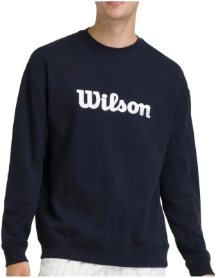 (EU) Толстовка мужская Wilson Parkside Crew, Синяя (2XL)