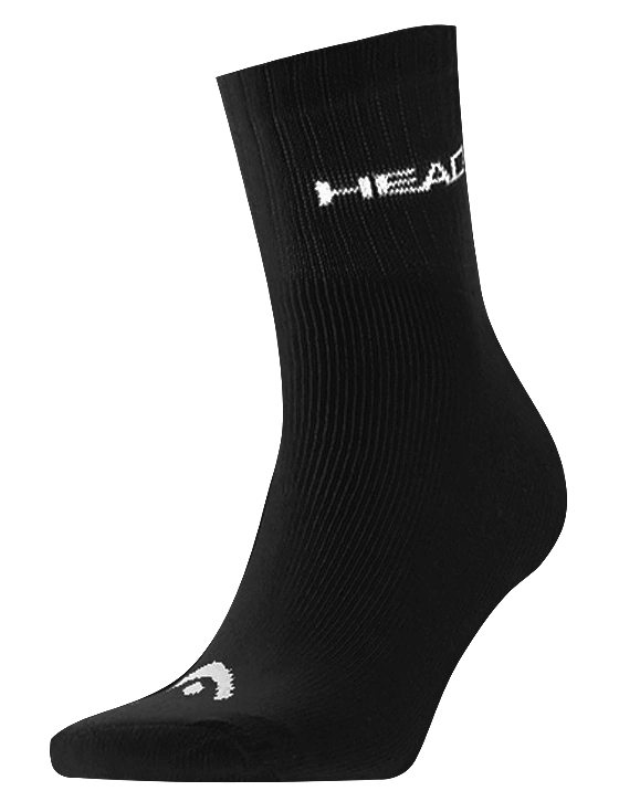 Носки женские Head Tennis Club 3 пары, Чёрные (р. 35–38)