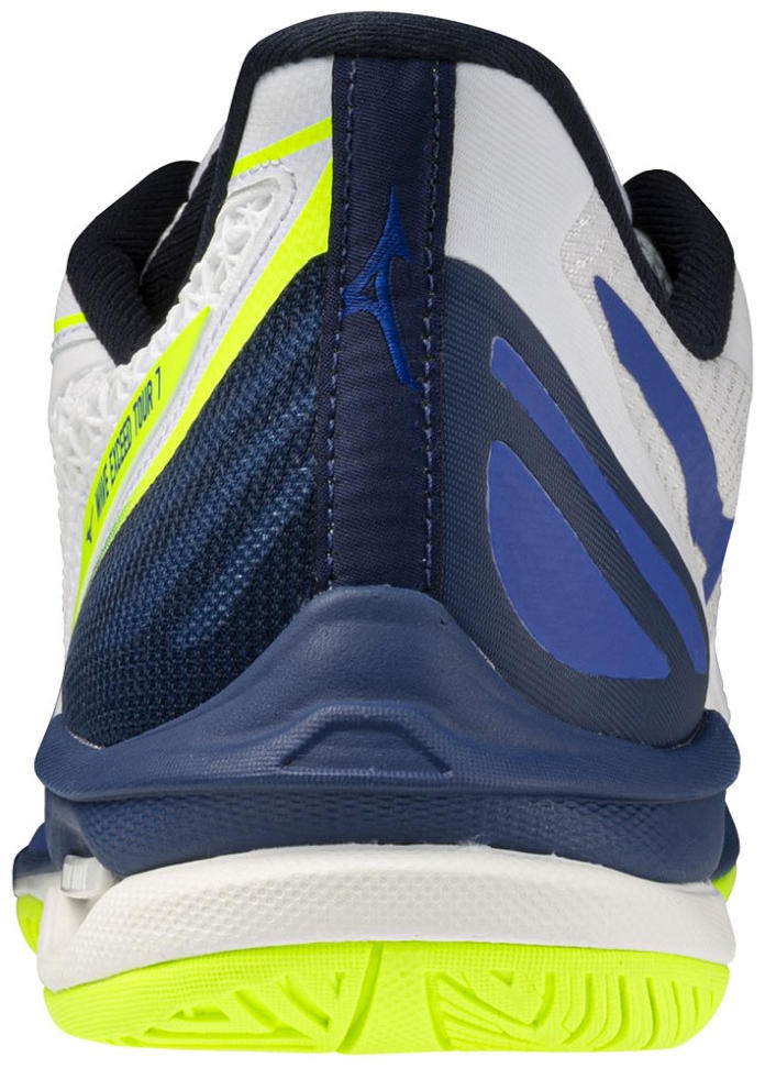 Кроссовки теннисные унисекс Mizuno WAVE EXCEED TOUR 7 AC, Белый/Синий/Зеленый (р. 45)