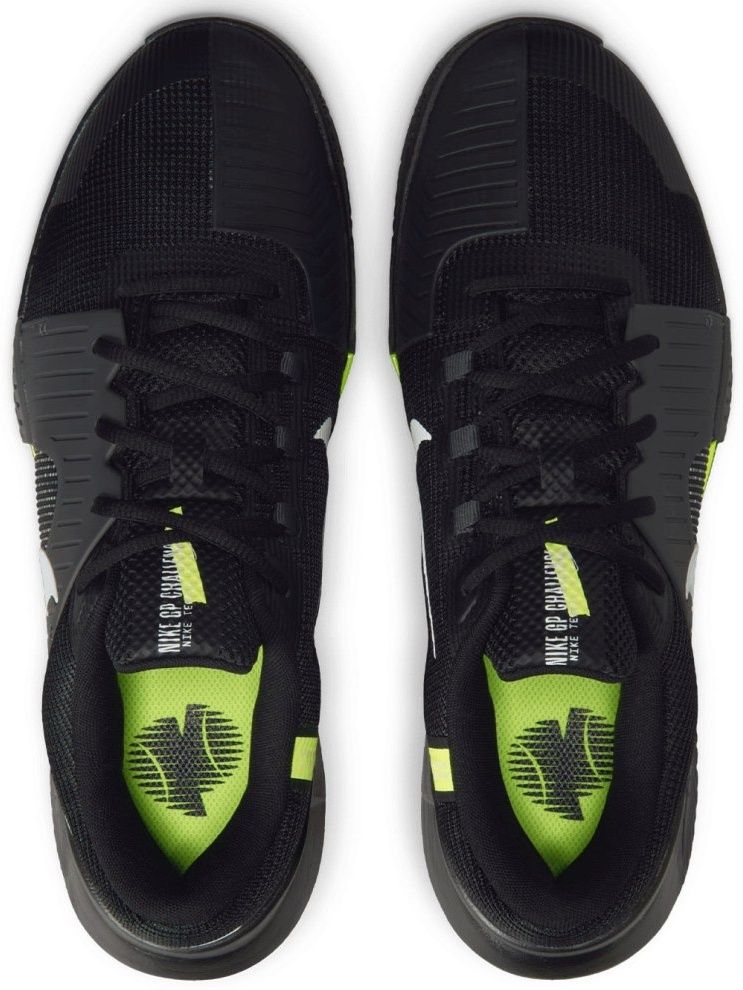 Кроссовки мужские Nike Zoom GP Challenge 1.5 Clay, Чёрные/Серые, для грунтовых кортов, с технологией Air Zoom (р. 26)