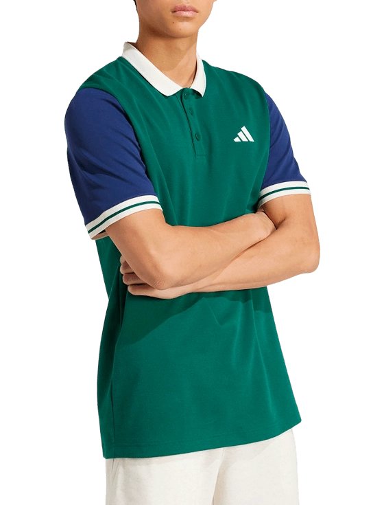 Поло мужское Adidas Heritage Polo M, Зеленое/Синее (S)