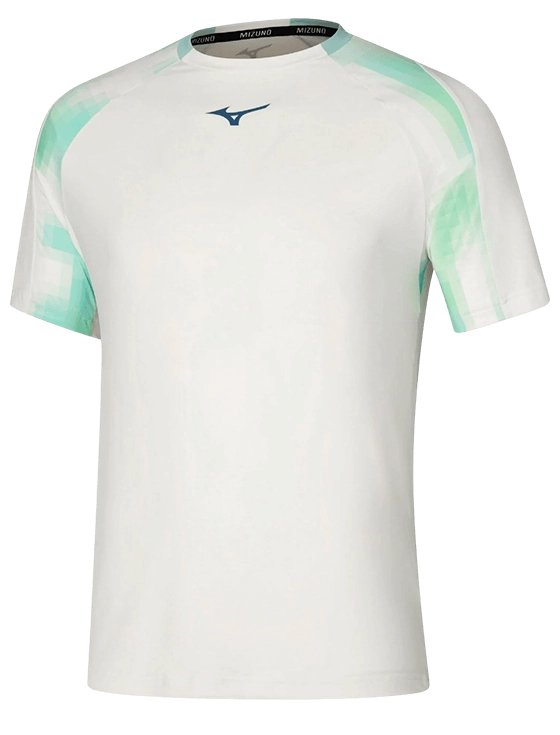 Футболка мужская Mizuno Frontier Shadow Tee M, Белая (S)