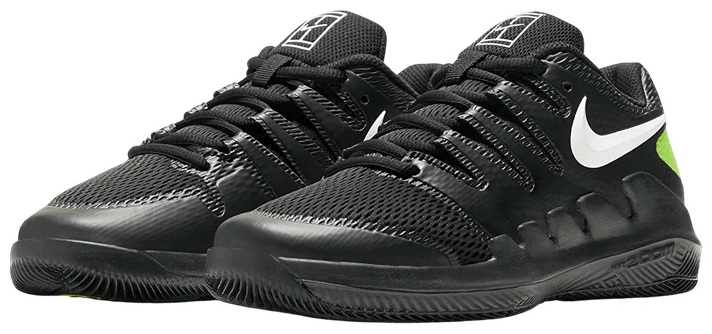 Кроссовки детские Nike Court Jr. Vapor X, Черные (р. 34)