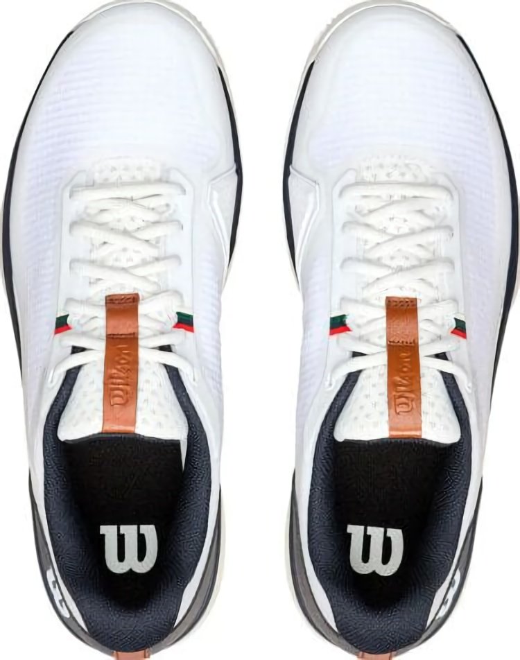 (EU) Кроссовки мужские Wilson Rush Lite 5 Clay White Wrs338680, Белые (р. 40 2/3)