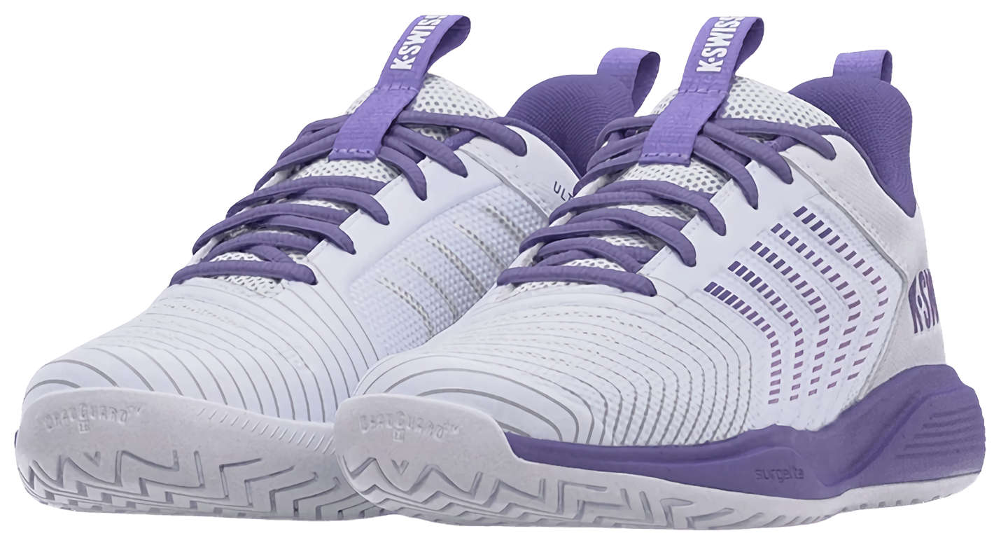 Кроссовки женские K-Swiss Ultrashot Lite, Белые/Пурпурные/Неоново-лавандовые (р. EUR 36)