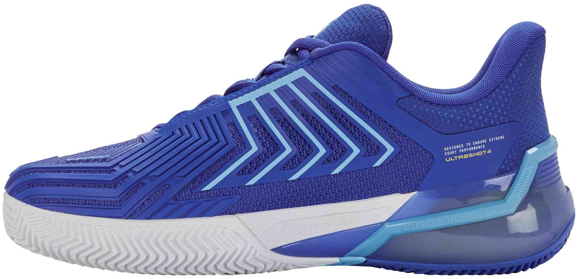 Кроссовки мужские K-Swiss Ultrashot 4 Clay, Синие/Белые/Голубые (р. 45)