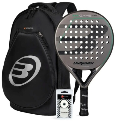 Набор для падел-тенниса BULLPADEL Game CTR + Bag Tour Black