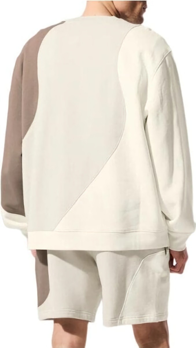 (CN) Свитшот унисекс Alo Yoga Make Waves Crew Neck Pullover, Бежевый (S MEN/M WOMEN)