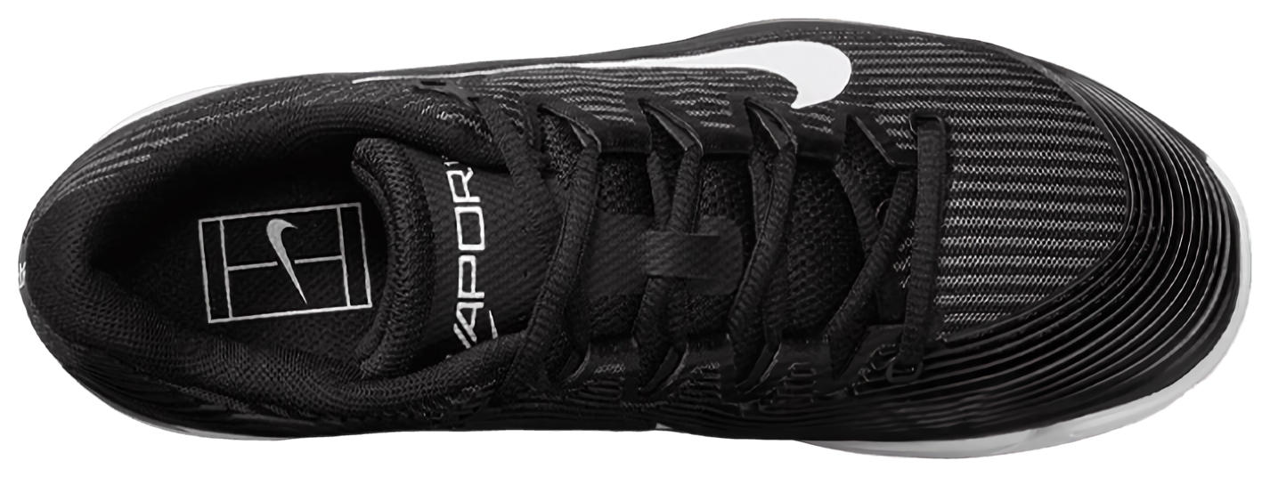 Кроссовки женские Nike Vapor 12, Черный/Белый/Дымчатый Серый, грунтовые (р. EUR 38.5)