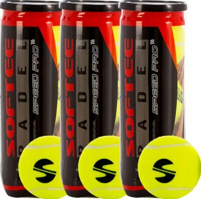 (EU) Мячи для падел тенниса Softee Speed Pro, 3 банки (3 шт в банке)