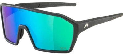 Очки солнцезащитные Alpina Ram Q-Lite Black Matt/Green Mirror, Черный Матовый/Зеленый Зеркальный