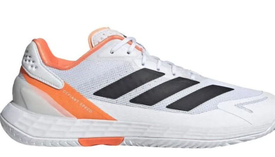 (EU) Кроссовки мужские Adidas Defiant Speed 2 White/Orange Jr1745, Белые (р. 46)