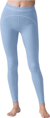 (CN) Легинсы женские Alo Yoga Airbrush High-Waist Heart Throb, Синие (XS)