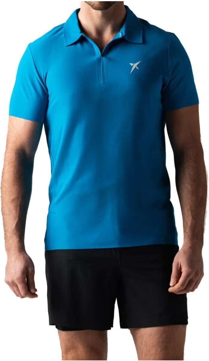 (EU) Поло мужское Drop Shot Campa Blue, Синее (XL)