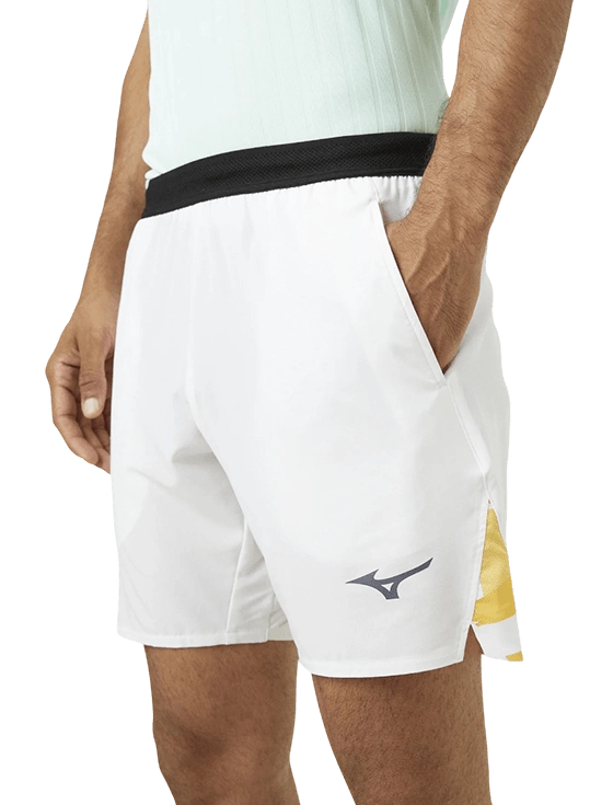 Шорты мужские Mizuno Daybreakers 8in Shorts M, Белые/оранжевые (M)