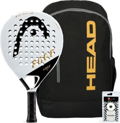 (EU) Набор ракетка Head Edge II White + Сумка Head Edge Backpack + Овергрип Shockout + Защитная лента