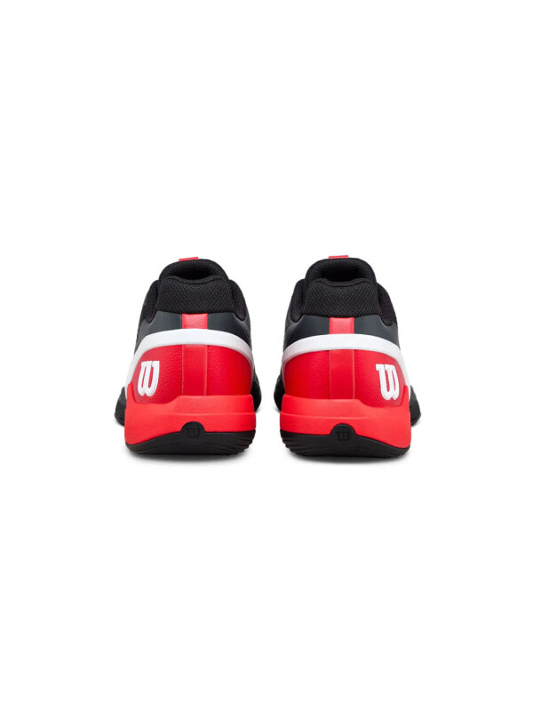 (EU) Кроссовки мужские Wilson Rush Pro 5 Padel Black/Red Wrs338750, Чёрные (р. 40)