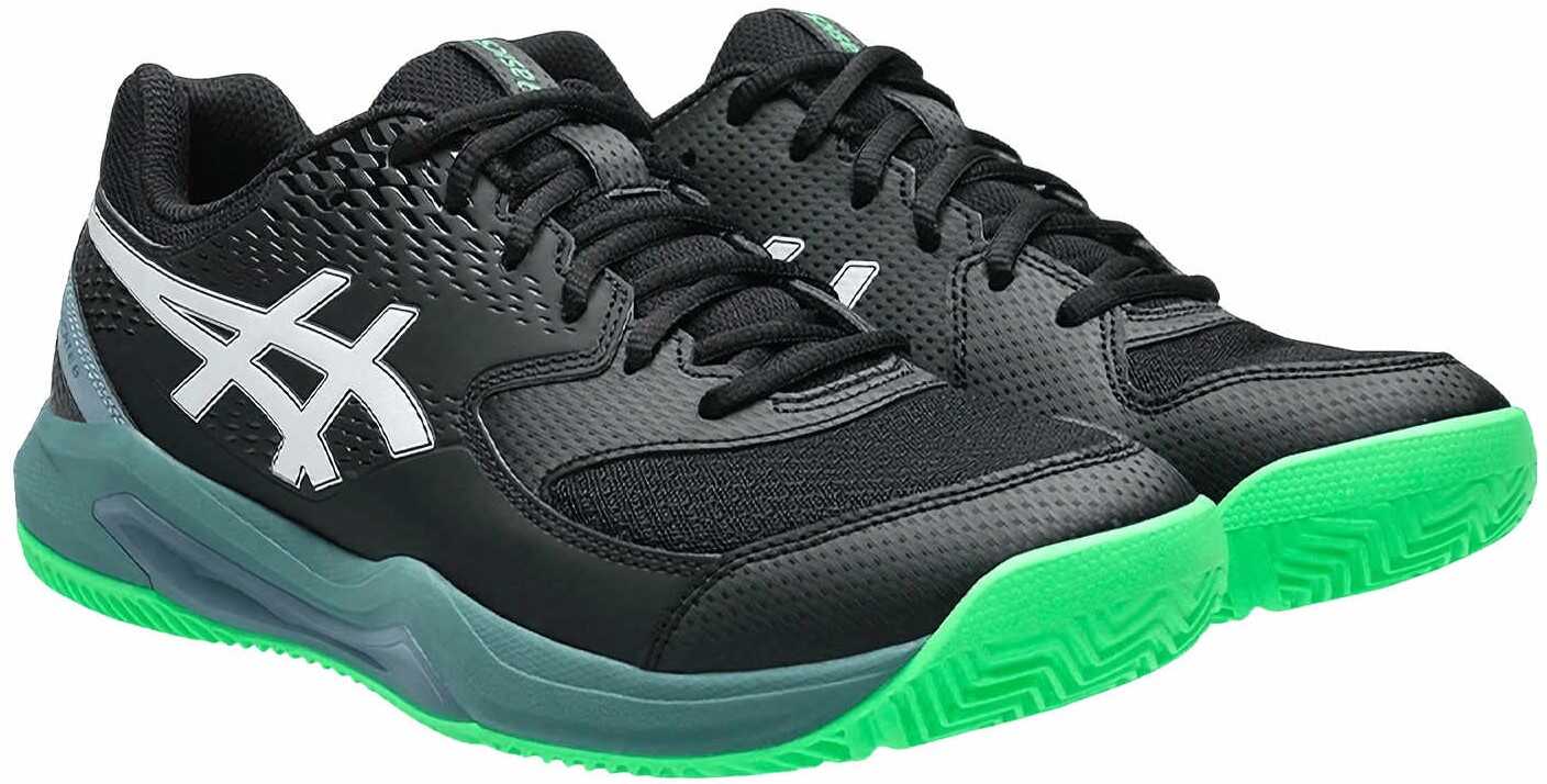 Кроссовки мужские Asics Gel-Dedicate 8, Черный/Зеленый (EUR 42.5)