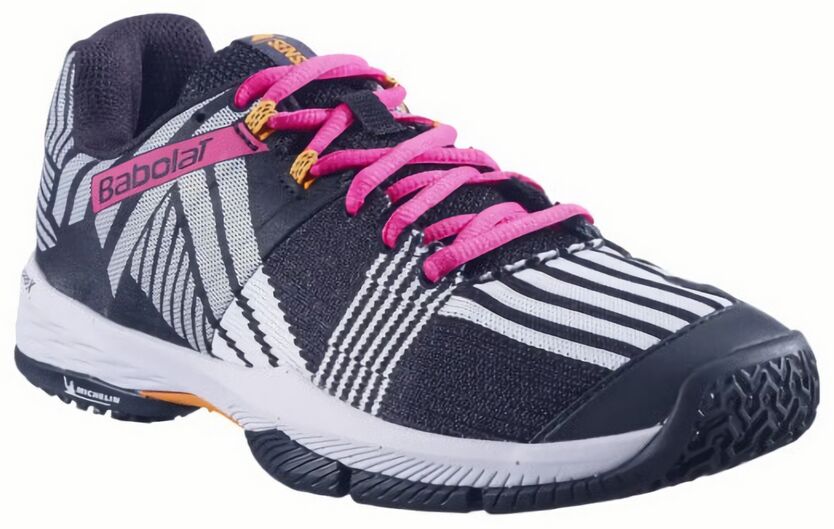 (EU) Кроссовки женские Babolat Sensa, 31S23757 2041, Черно-Белые (р. 36,5)