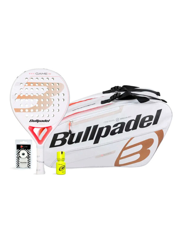 (EU) PACK BULLPDEL GAME WOMAN PADELBAG WHITE DRY GRIP [237190333] 