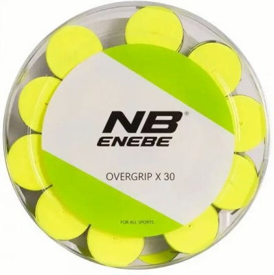 (EU) Овергрип для ракетки Enebe, Флуоресцентный желтый (30 шт)