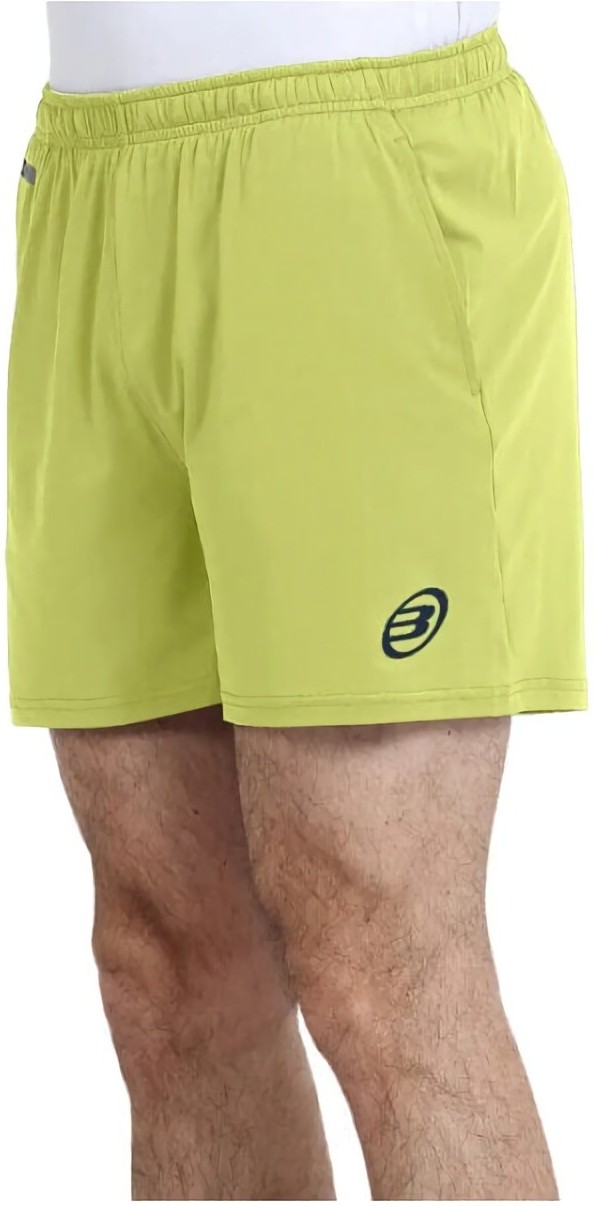 (EU) Шорты мужские Bullpadel Meis 25V, с карманами, с внутренним шортом, Жёлтые (L)
