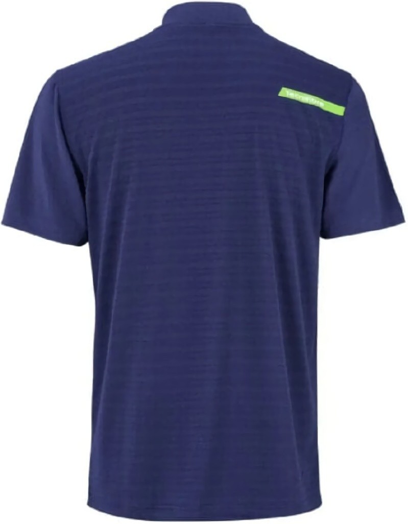 (EU) Поло для мальчиков Tecnifibre F3 Ventstripe, Синее (6/8 лет)