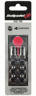 (EU) Виброгаситель Bullpadel, Черный (4 шт)