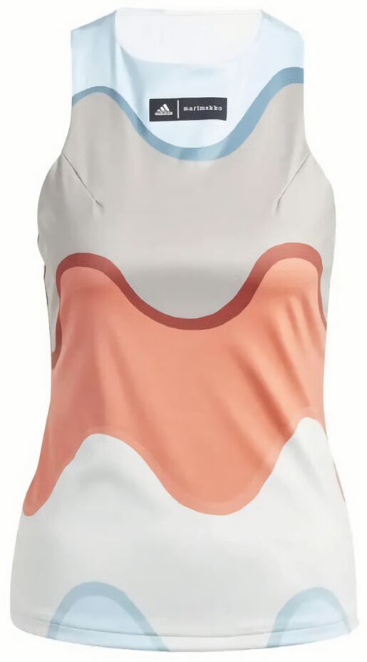 (EU) Майка женская Adidas премиальная, Оранжевая (XS)