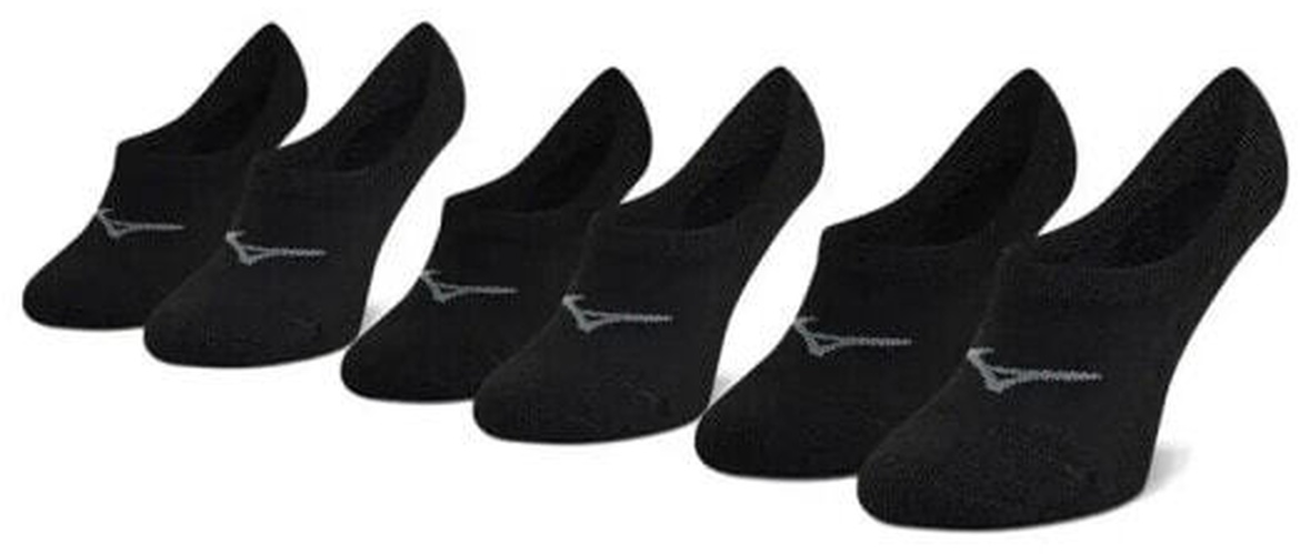(EU) Носки мужские Mizuno Super 3-Pack, Чёрные (L)