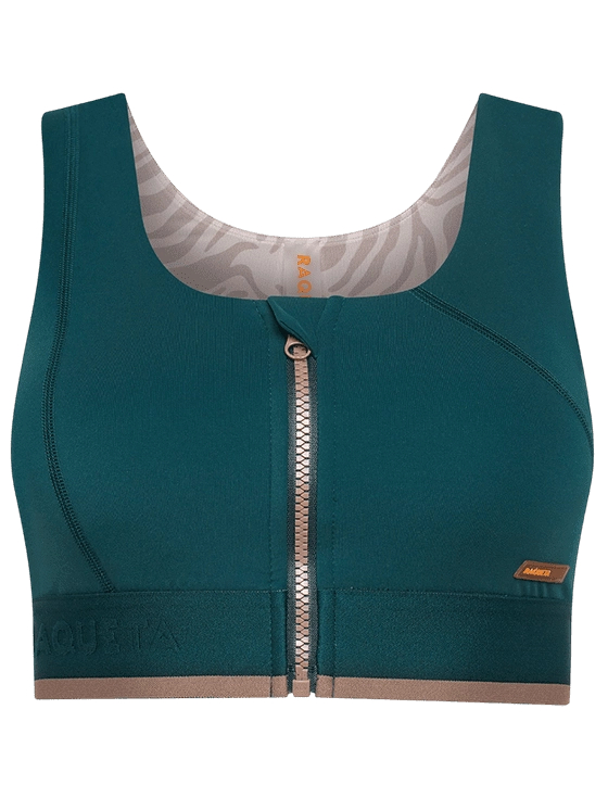 Топ женский Raqueta Zip, 23 W, Зелёный (M)