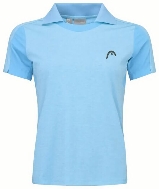 (EU) Поло женское Head Padel Tech Nv, Синие (S)