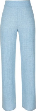 (CN) Кашемировые брюки Alo Yoga Cashmere High-Waist Plush Waffle Pant, Голубые (S)