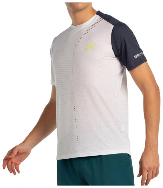 (EU) Футболка мужская Bullpadel Llico с коротким рукавом, Белая (L)