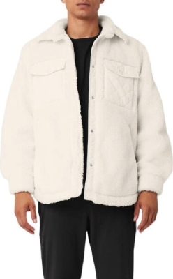 (CN) Бомбер унисекс Alo Yoga Velvet feel Coat, Бежевый (M)
