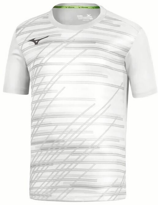 (EU) Футболка мужская Mizuno Chiba, Белая (L)