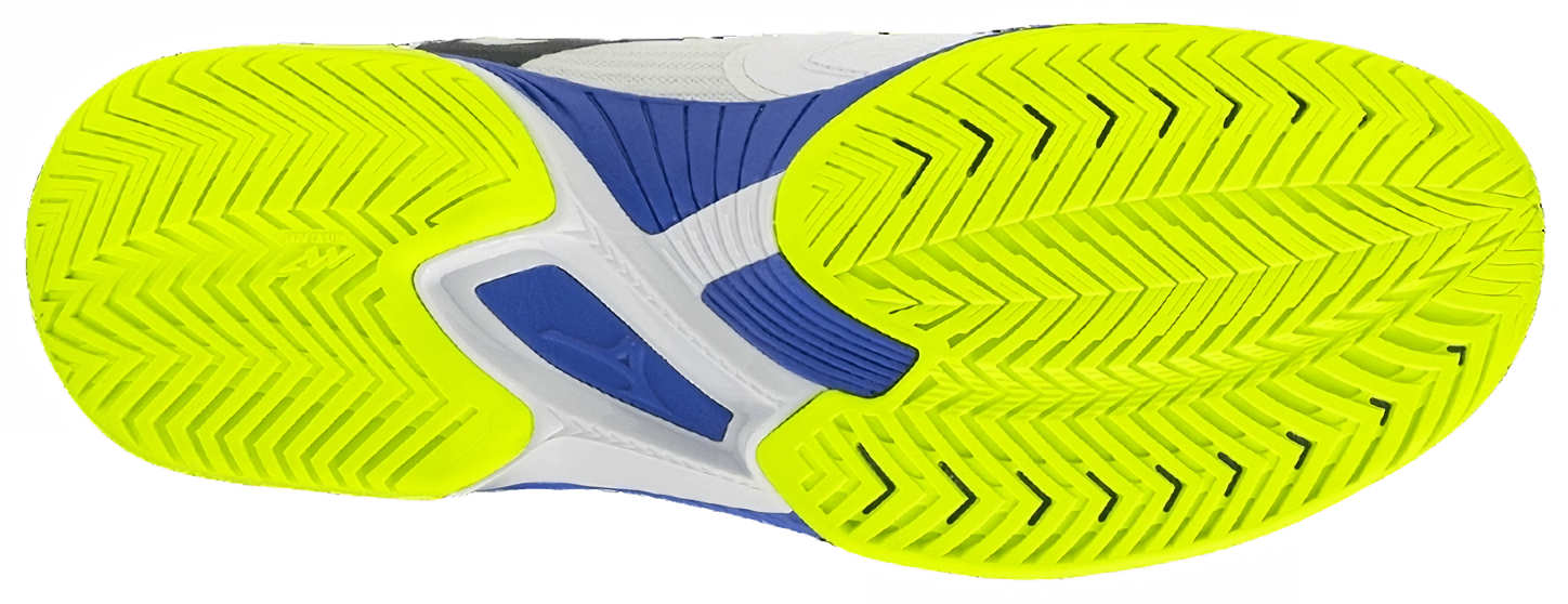 Кроссовки мужские Mizuno Wave Exceed Court, Белые/Синие, лёгкие, для активной игры (р. EUR 43)