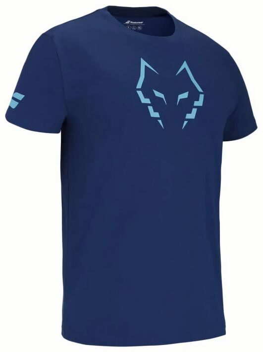 (EU) Футболка мужская Babolat Хуан Леброн 2025, Синяя (S)