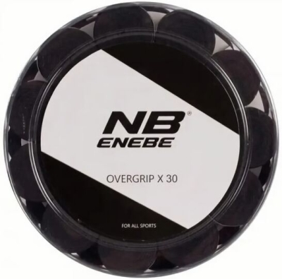 (EU) Овергрип для ракетки Enebe, Черный (30 шт)