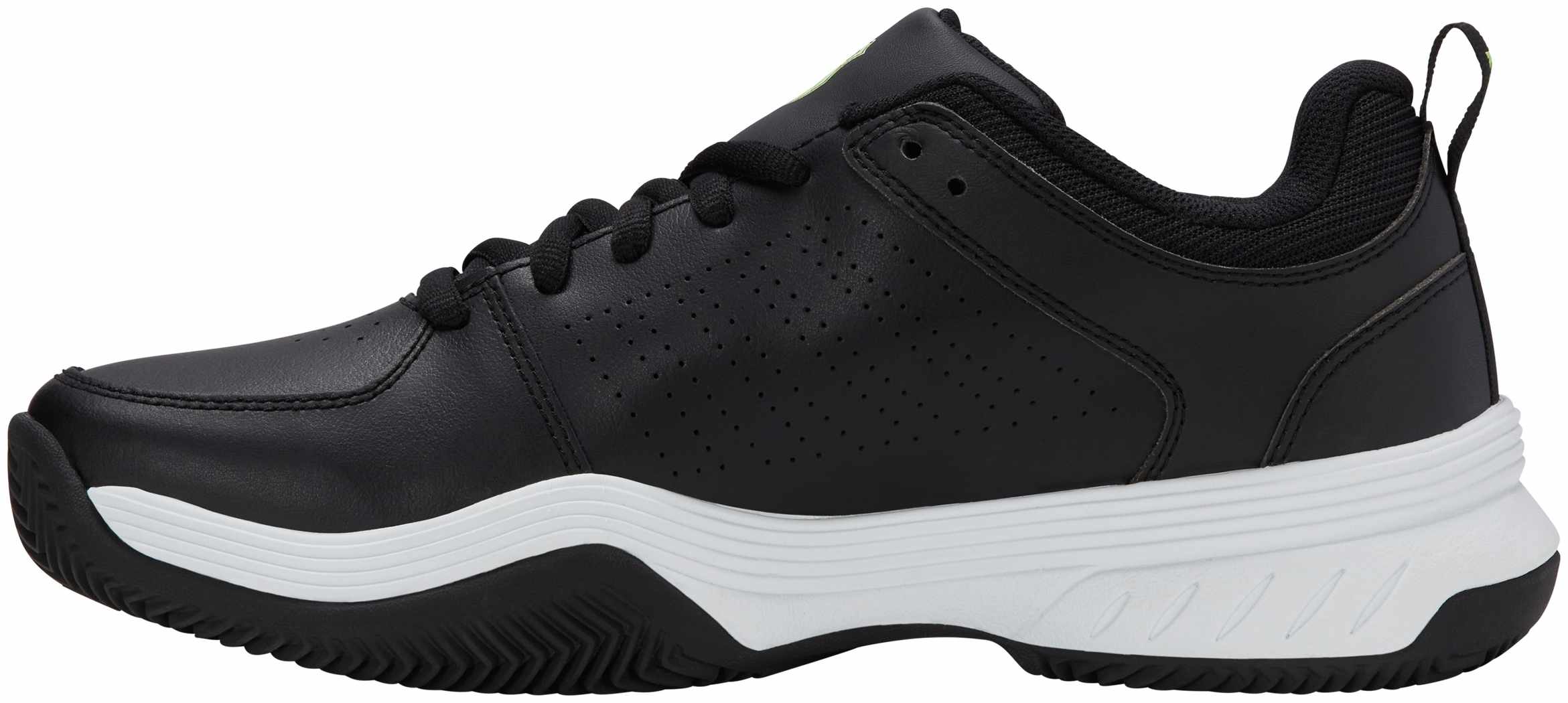 Кроссовки мужские K-Swiss Court Express 2 Clay, Чёрные/Белые/Неоново-зелёные (р. 45)
