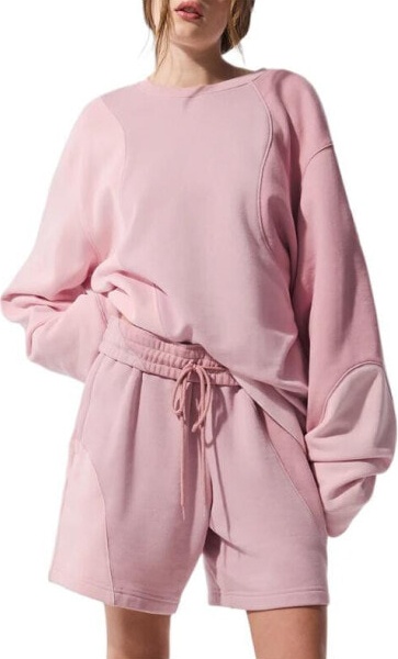 (CN) Свитшот Alo Yoga Unisex Ivory, Розовый (S МУЖ-M ЖЕН)