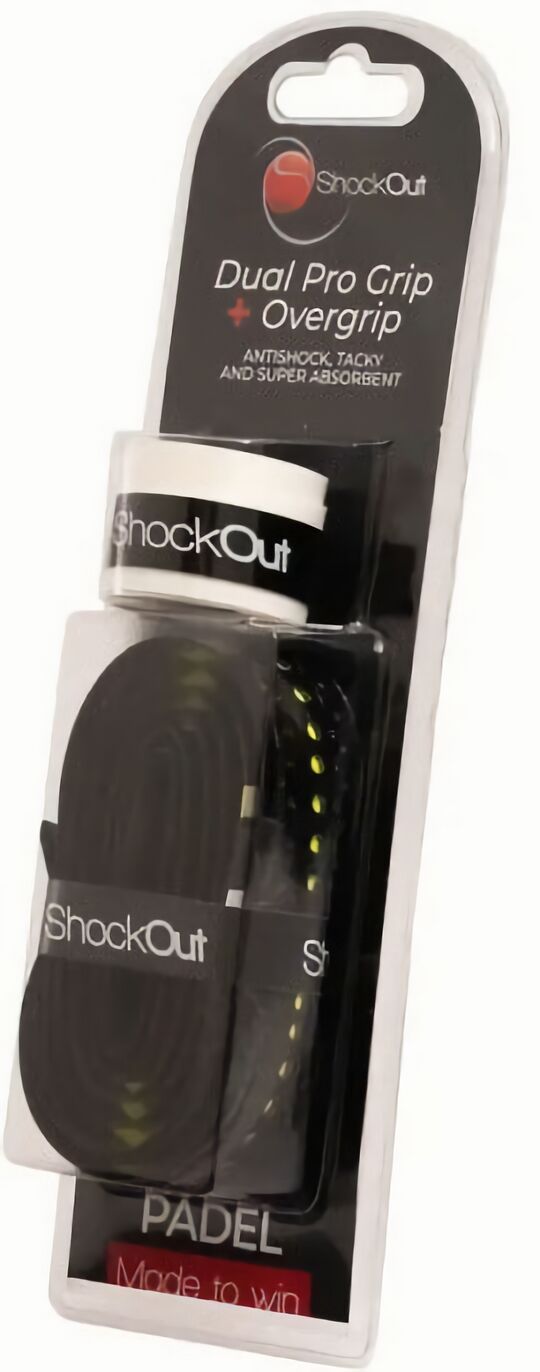 (EU) Грип + овергрип для ракетки Shockout, Pn-20791-P, Черный