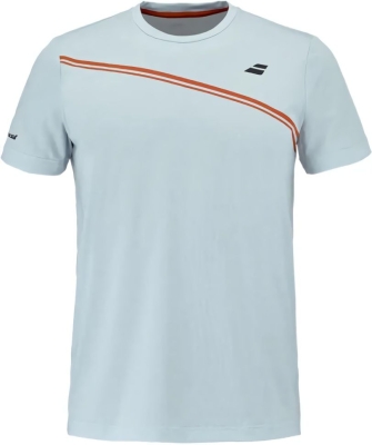 (EU) Футболка мужская Babolat Play Cotton, Серая;Голубой (S)