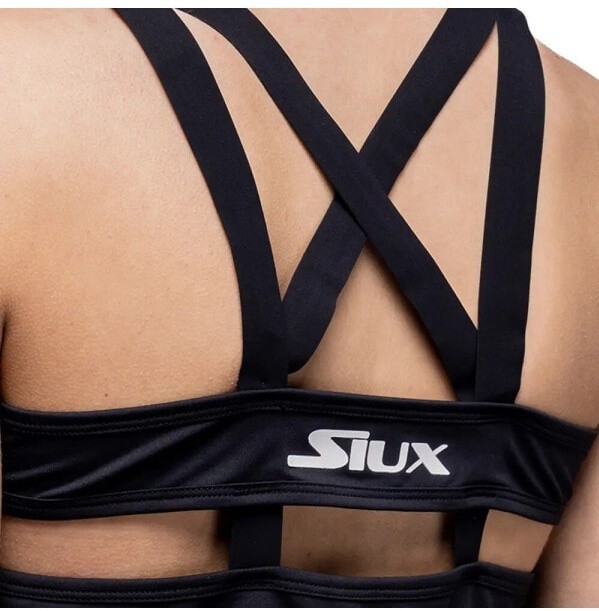 (EU) Майка женская Siux Sleeveless T-Shirt с v-образным вырезом, технология Cold Black, Чёрная (XS)