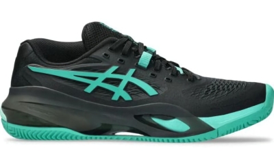 (EU) Кроссовки мужские Asics Gel-Resolution X Clay Black/Green 1041A485, Чёрные (р. 40.5)