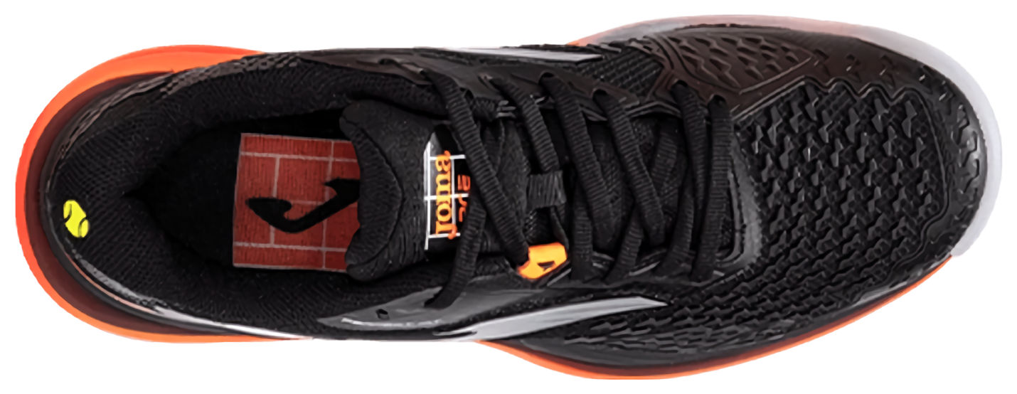 Кроссовки мужские Joma Ace, Чёрные/Оранжевые, с карбоновой пластиной (р. 42)