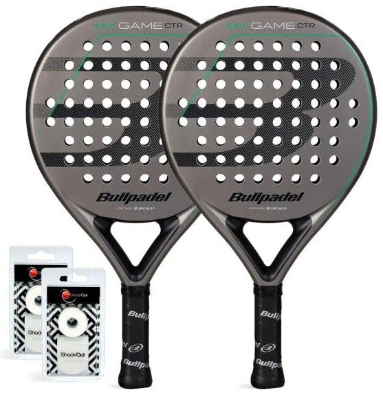 (EU) Ракетка для падел тенниса Двойной Набор Bullpadel Game Control Серый
