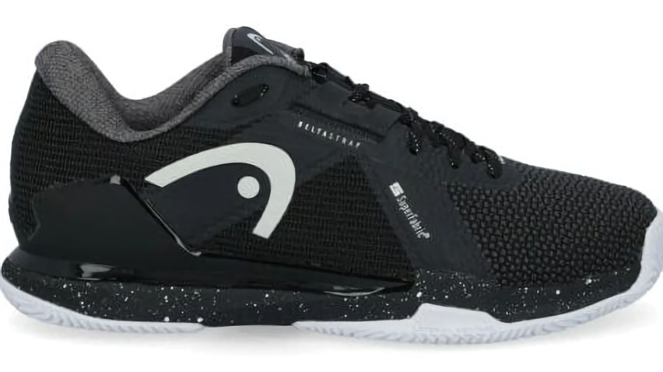 (EU) Кроссовки мужские Head Sprint Pro 4.0 Sf Clay 273115 Bkwh Black, Чёрные (р. 44)