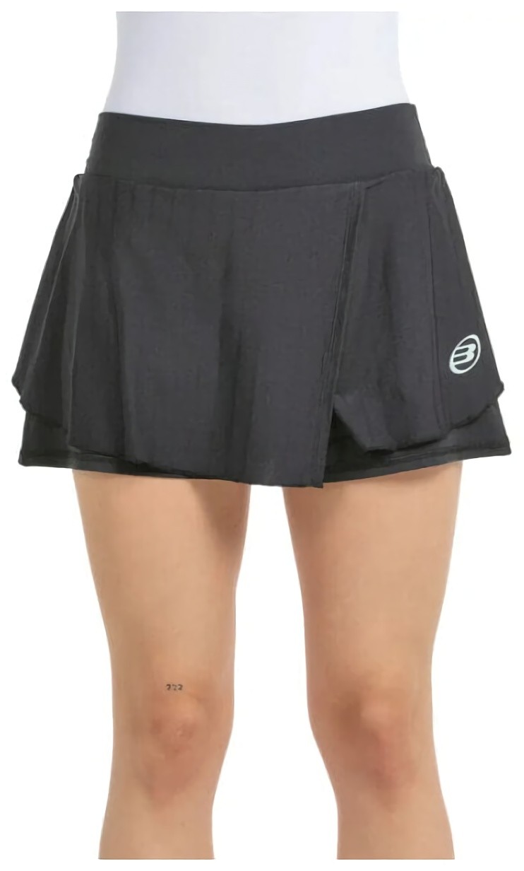 (EU) Юбка женская Bullpadel ADRAR BASIC SKIRT, Чёрная (XL)